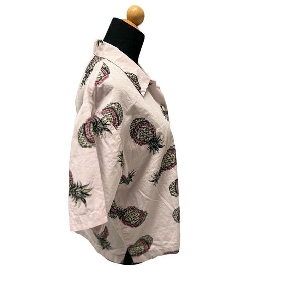 KIYOMI ALOHA PINK SHIRT PINEAPPLE AND LEI SIZE LARGE - Picture 6 of 8